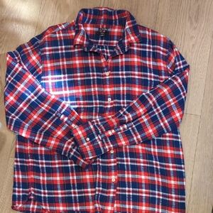 J. Crew Garcon Plaid Flannel Sz 12
